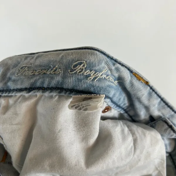 American‎ Eagle Outfitters Womens Jeans Light Wash Distressed Boyfriend Size 8 - Image 7