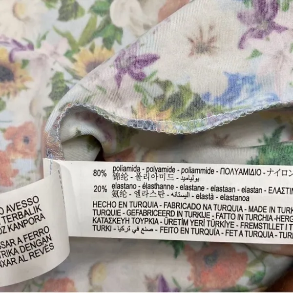 Zara One Shoulder Floral Print Shorts Romper(Size Medium) - Image 8