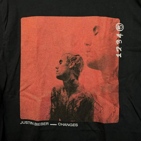 Justin Bieber Changes Album Cover Art Contemporary R&B Tee Large - Image 2