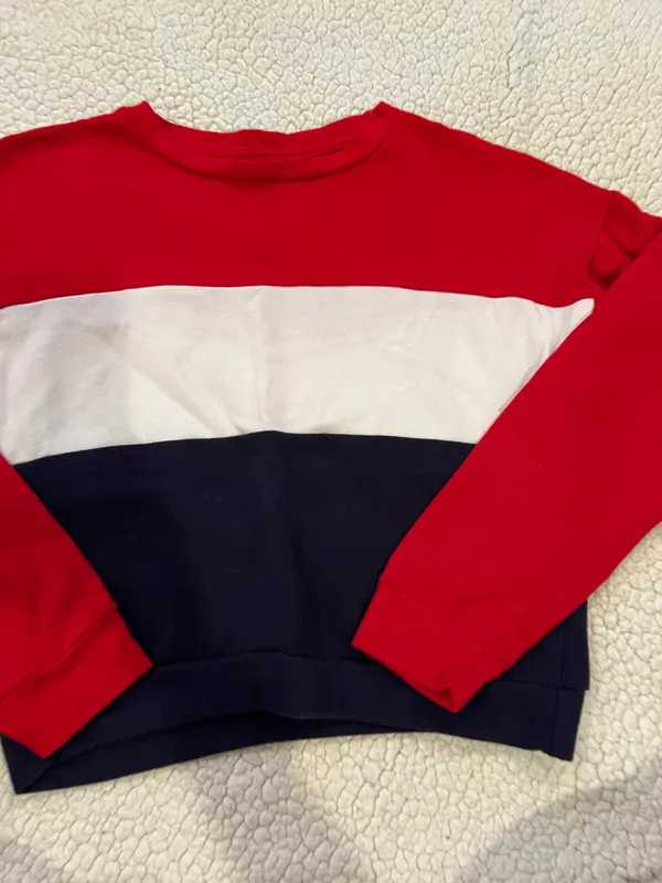 Red And White And Blue Sweatshirt - Image 2