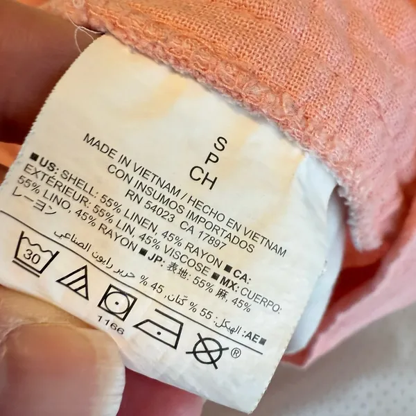 Old Navy Linen Blend Casual Pull On Shorts women’s size small 2.5” inseam Pastel - Image 7