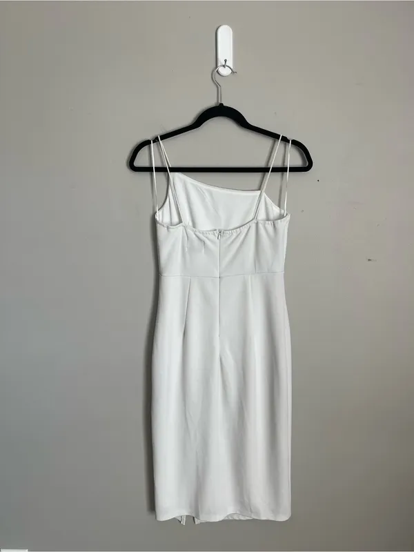 HELLO MOLLY White Midi Dress Sz 8 - Image 5