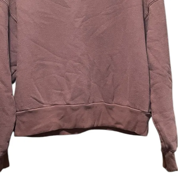 Beyond‎ Yoga Work From Home Mauve Fleece Crewneck Pullover Sweatshirt Size XL - Image 5