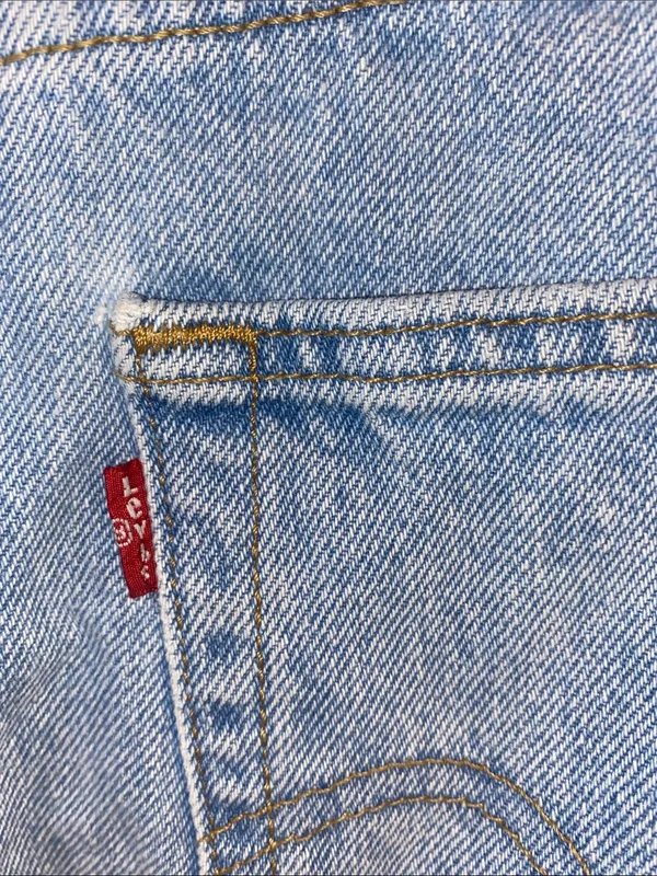 Levi's Light Blue Denim Mini Skirt - Image 3