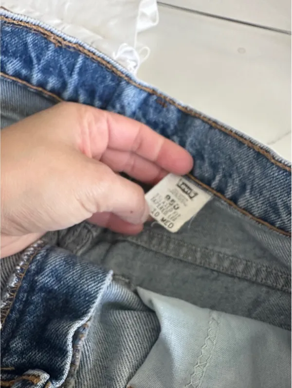 Levi's Vintage 951 Denim Jeans Size 10 MED Orange Tab2 - Image 8