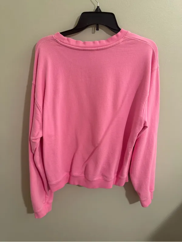 Blank NYC Bubblegum Pink Crewneck Sweatshirt - Image 8