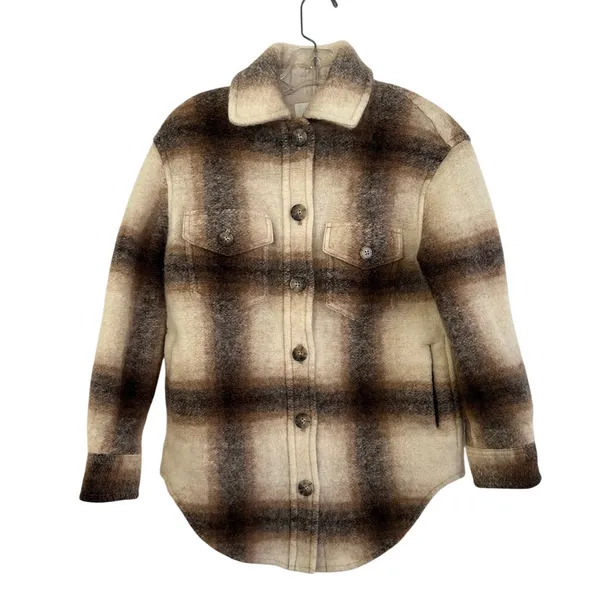 Wilfred free The Ganna™ Shirt Jacket Elaine Wht/ Wrm Bge size XS - Image 3