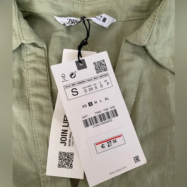ZARA LINEN BLEND TIERED DRESS - NWT✨ women’s dress - Image 4