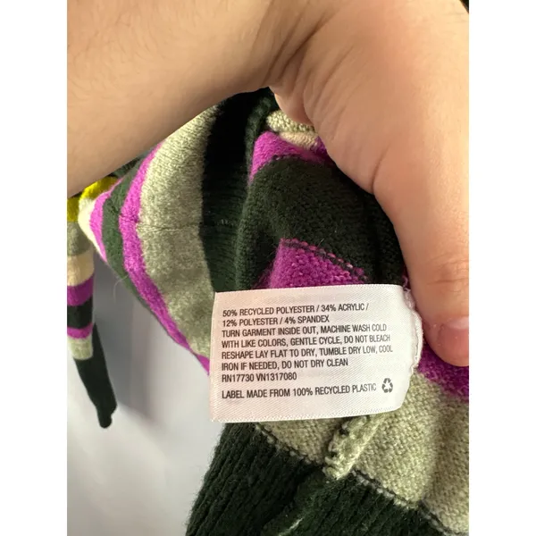 Women’s A New Day Small Multicolor Striped Sweater - Image 5