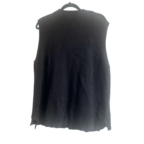 ✨Hyipels Women's Sweater Vest Sleeveless Black Sz Large Cardigan✨ - Image 6