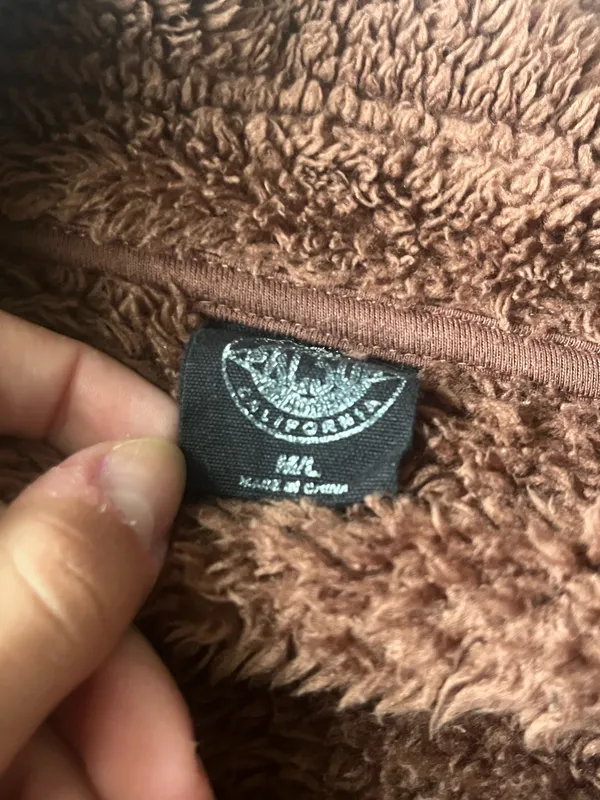 brown fluffy jacket Size M - Image 5