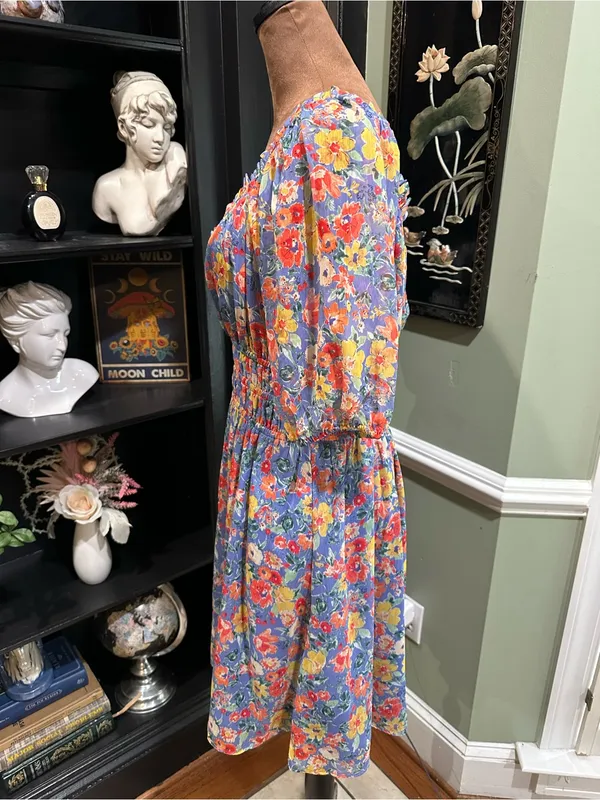 Vince Camuto Floral Puff Sleeve Mini Dress – Size 10 - Image 5