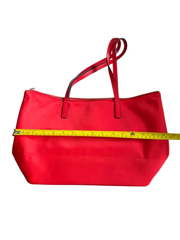 KATE SPADE Red Nylon Shoulder Tote Bag Womens - Image 5