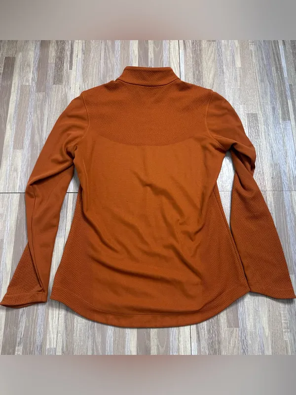Nike Women's Burnt Orange Half-Zip Pullover Nike Golf Size Small - Image 12