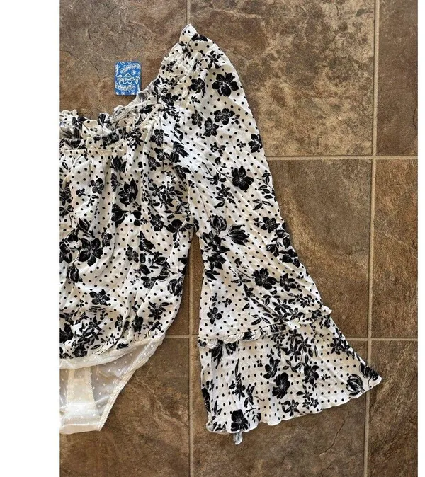 Free People One On One Date Bodysuit Tea Combo Size Small - Image 6