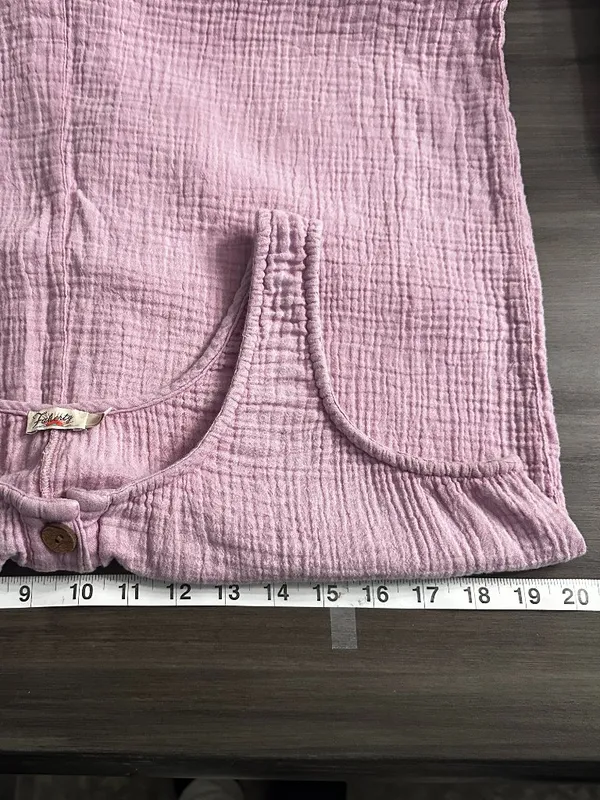 Faherty Dream Cotton Gauze Jamesport Romper In Nirvana Size Small Purple - Image 10