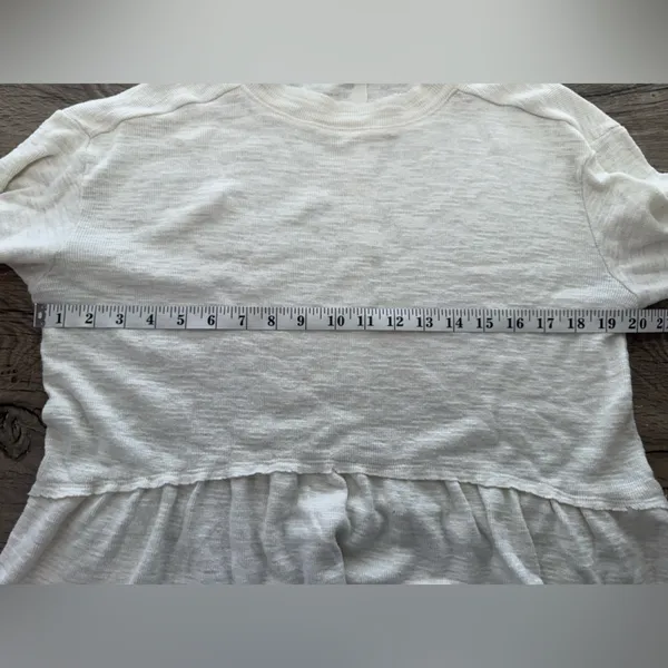 Pilcro Anthropologie Mock Turtleneck Flare Ruffle Sweater size‎ small - Image 3