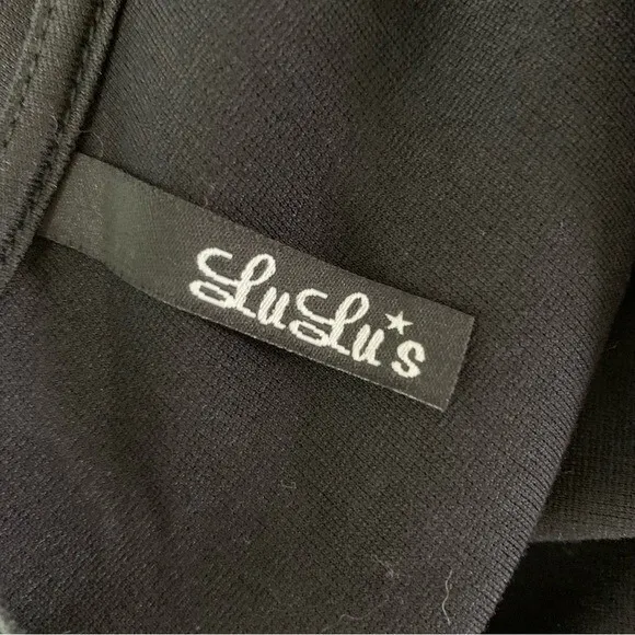 Lulus Dress Medium Black Bodycon Party Elegant‎ Cocktail Date Night - Image 5