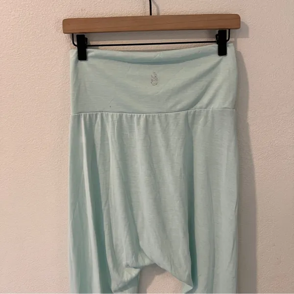 Free People Movement Echo‎ Harem Pants Super Soft Mint Green Cinched Ankle XS - Image 5