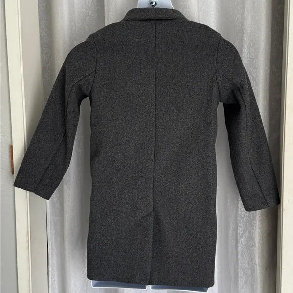 Zara Gray Wool Blend Coat Sz: M - Image 2
