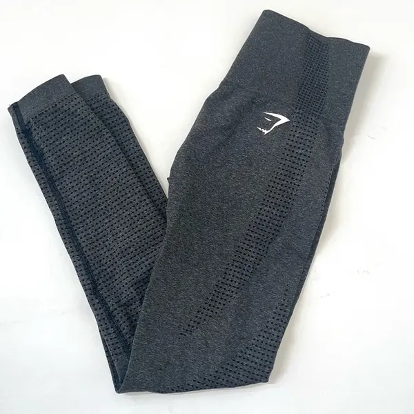 Gymshark Vital Seamless 2.0 Leggings Charcoal Marl Size Small - Image 6