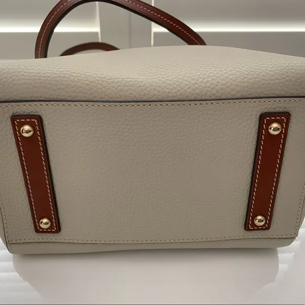 New Dooney & Bourke Janie‎ Leather Bone tote bag handbag - Image 5