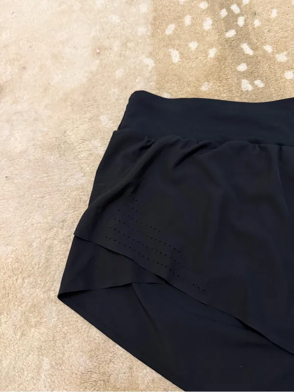 JoyLab Women’s XL Black High Rise Running Shorts Laser Cut Athletic Workout - Image 5