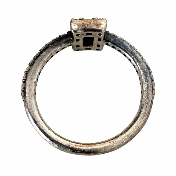 Pandora Sparkling Square Halo CZ Sterling Silver Ring - Image 7