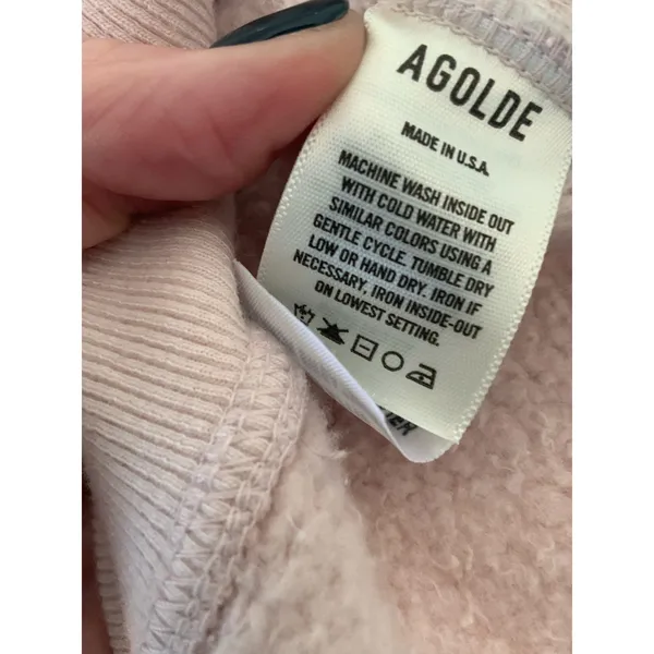 Agolde Tarron Sweatshirt light pink‎ size small - Image 6