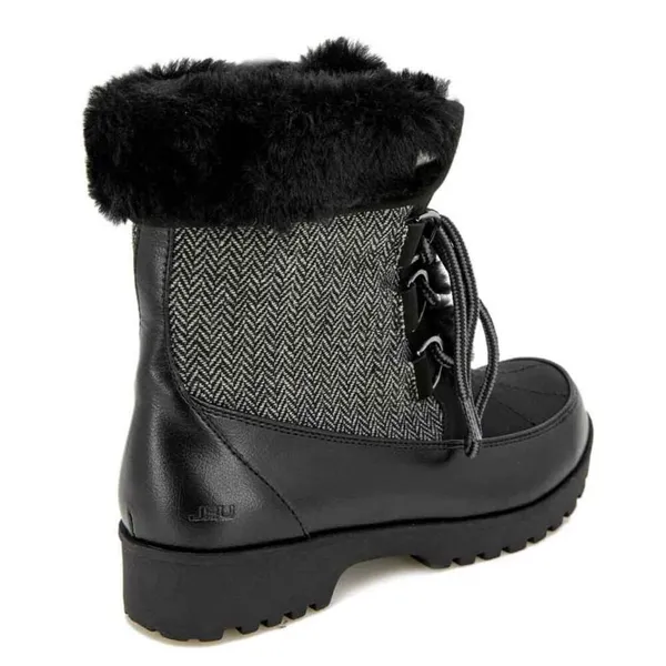 JBU Women’s Boots Size 6‎ Black Memory Foam Waterproof Warm Winter Faux Fur NWT - Image 3