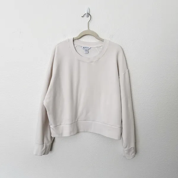 [Athleta] Retroplush Revive Crewneck Pullover Stretch Fleece Sweatshirt Size XL - Image 2