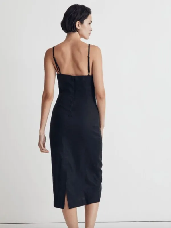 Madewell Goldie Midi Dress in 100% Linen - Image 5