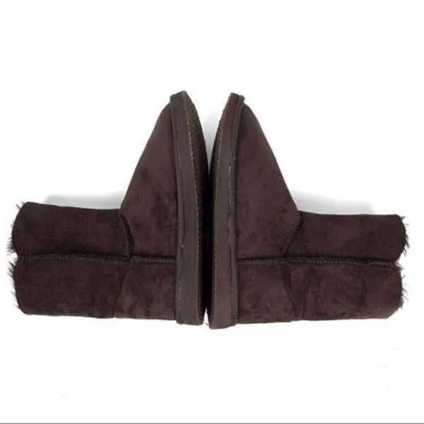 Bumper Brown Faux Suede & Fur Boots Size 7 - Image 7