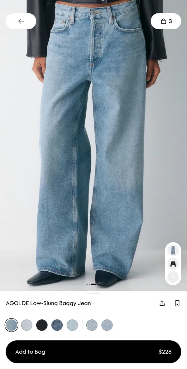 AGOLDE Low Slung Baggy Jeans - Image 7