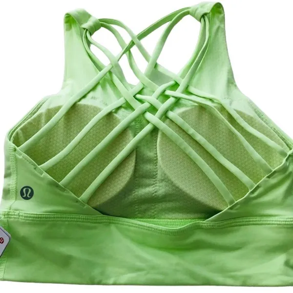 Lululemon Free to Be High-Neck Longline Bra Wild Light Support A/B Faded Zap S6 - Image 5