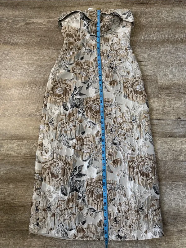 NWT Sofie The Label Strapless Floral Jacquard Sheath Dress Size XS - Image 3