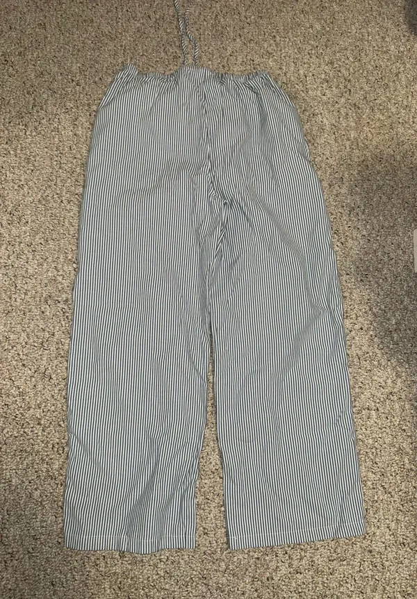 SheIn Blue Stripped Pants - Image 3