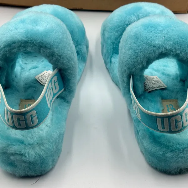 UGG Oh Yeah Slide Size 7 Slipper Shoe Teal Sky Blue - Image 5