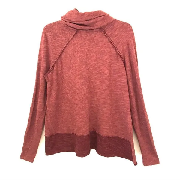 Free People‎ Beach two body rust cocoon cowl neck tunic top XS - Image 4