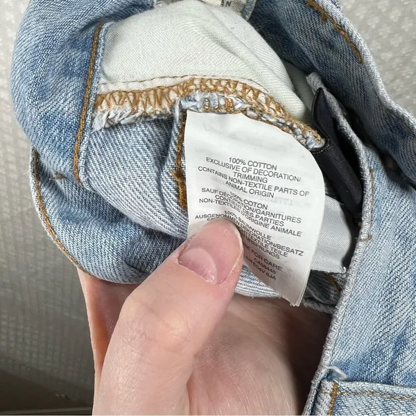 Madewell Women Jeans Sz 25 Light Wash The Perfect Summer Jean Straight Leg Denim - Image 7