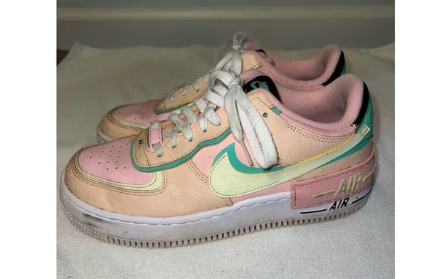 Nike Air Force 1 Shadow Arctic Punch Barely Volt Womens 9 - Image 4