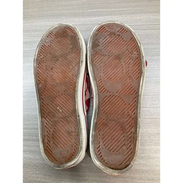 Coach Bonny Signature Red Canvas Slide Sandals - Image 8