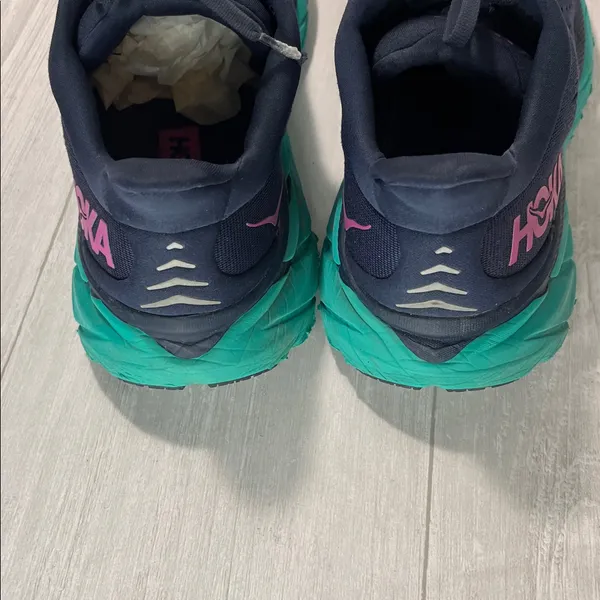 Hoka Women's Shoes in Navy and Teal - Image 13