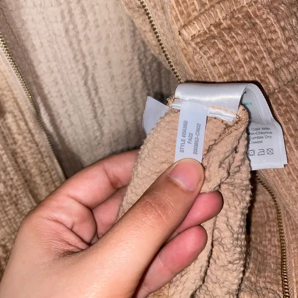 J. Crew Mocha Tan Corduroy Zip-Front Cinched Mini Dress Women's Size 8 - Image 10