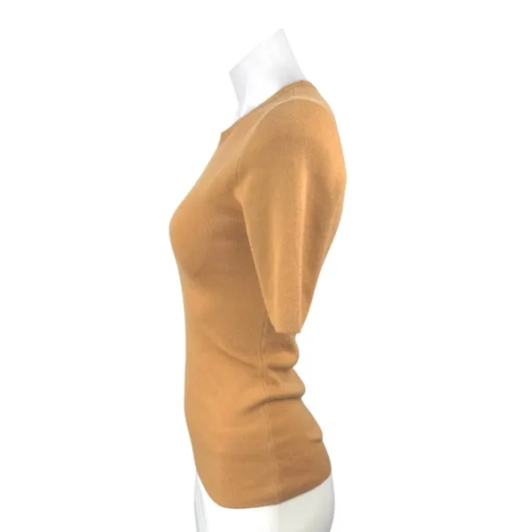Michael Kors Women's Tank Ribbed Knit Short Sleeve Crewneck Sweater Top Size XS - Image 2