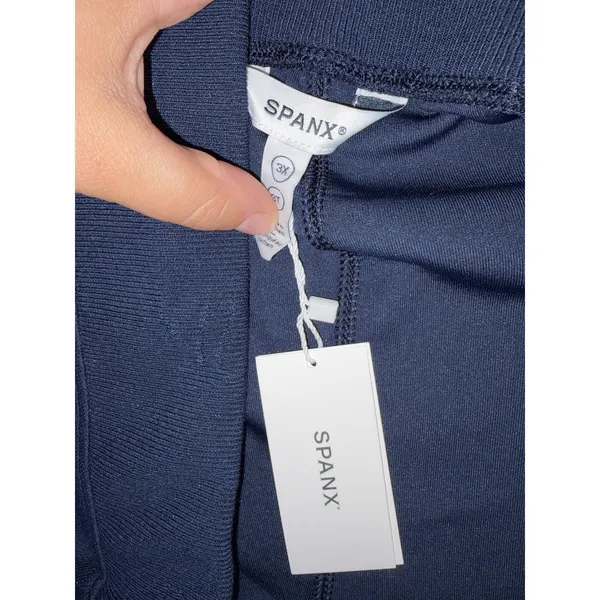 Spanx Air Essentials Track Pants Size 3XL Wide Leg High Waist Navy Blue NWT - Image 5