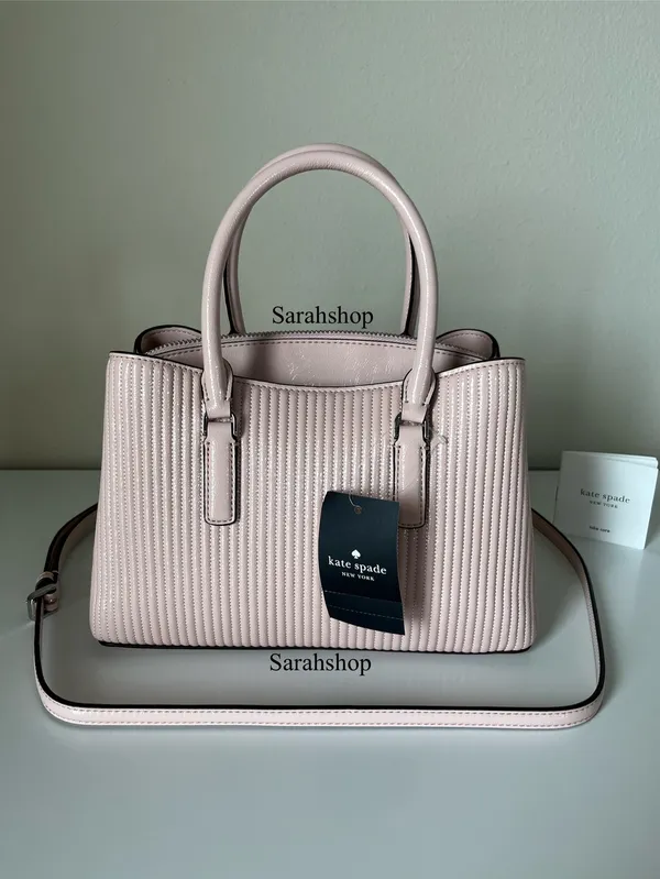 Kate Spade Thompson Street Shiny Quilted Small Satchel Bag Set - Image 13