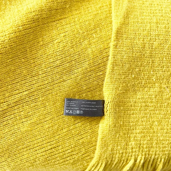 Rikka Large Wrap Scarf in Mustard Yellow - Image 5