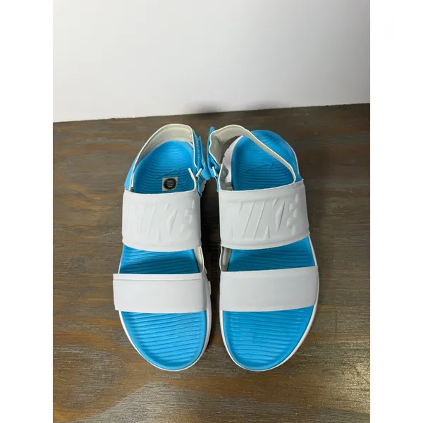 Nike Tanjun Sandals Women's Size 7 Gray Blue Sport Comfort Slides - Image 7