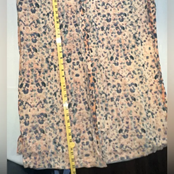 Intimately Free People Cheetah Print Maxed Out Maxi Button Dress Robe Duster Med - Image 12